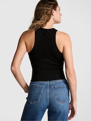 Victoria's Secret PINK Black Rib Tank Top - Image 2 of 3