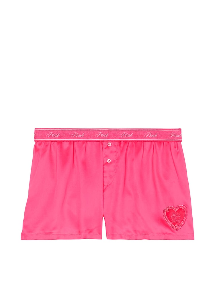 Victoria's Secret PINK Double Bubble Pink Short TENCEL™ Pyjama Bottoms - Image 3 of 3