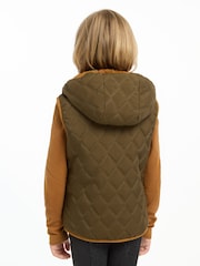 Mini Elsie Reversible Petrol Gilet - Image 5 of 5