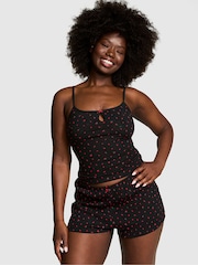 Victoria's Secret PINK Black Heart Pyjama Cami Top - Image 1 of 3
