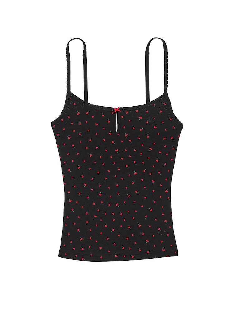 Victoria's Secret PINK Black Heart Pyjama Cami Top - Image 3 of 3