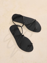 Manebi Braid Toe Ring Sandals - Image 4 of 4