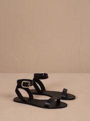 Mamas & Papas Manebi One Band Buckle Black Sandals - Image 1 of 1