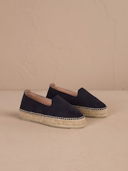 Manebi Blue Double Sole Patriot Espadrilles - Image 1 of 4