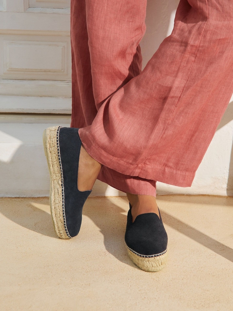 Manebi Blue Double Sole Patriot Espadrilles - Image 2 of 4