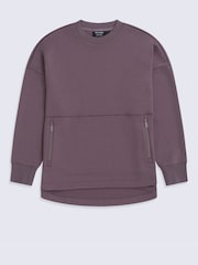 Animal Purple Vicky Womens Longline Sweat Top - Image 1 of 5