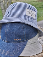 Barbour® Blue Tynedale Bucket Hat - Image 2 of 6