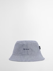 Barbour® Blue Tynedale Bucket Hat - Image 3 of 6