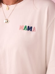 Eleanor Bowmer Ecru Dont Mess With Mama 100% Cotton T-Shirt - Image 6 of 7