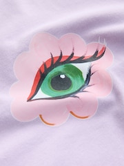 Eleanor Bowmer Oversized Lilac Purple Angel Numbers 100% Cotton T-Shirt - Image 5 of 5