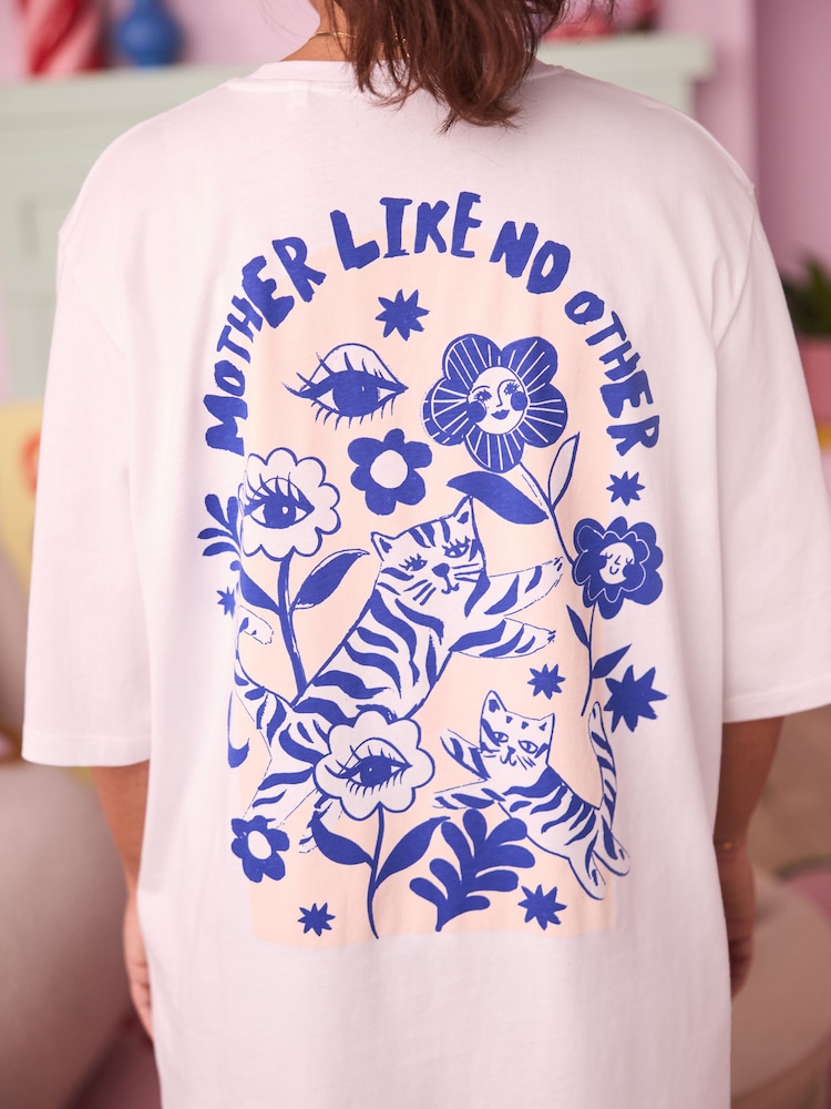 Eleanor Bowmer Ecru Mama Like No Other 100% Cotton T-Shirt - Image 4 of 6