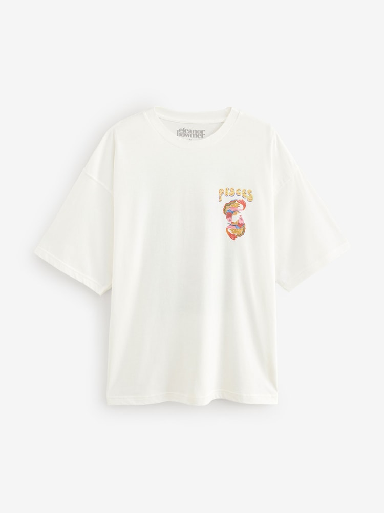 Eleanor Bowmer Oversized Horoscope 100% Cotton T-Shirt - Image 1 of 2