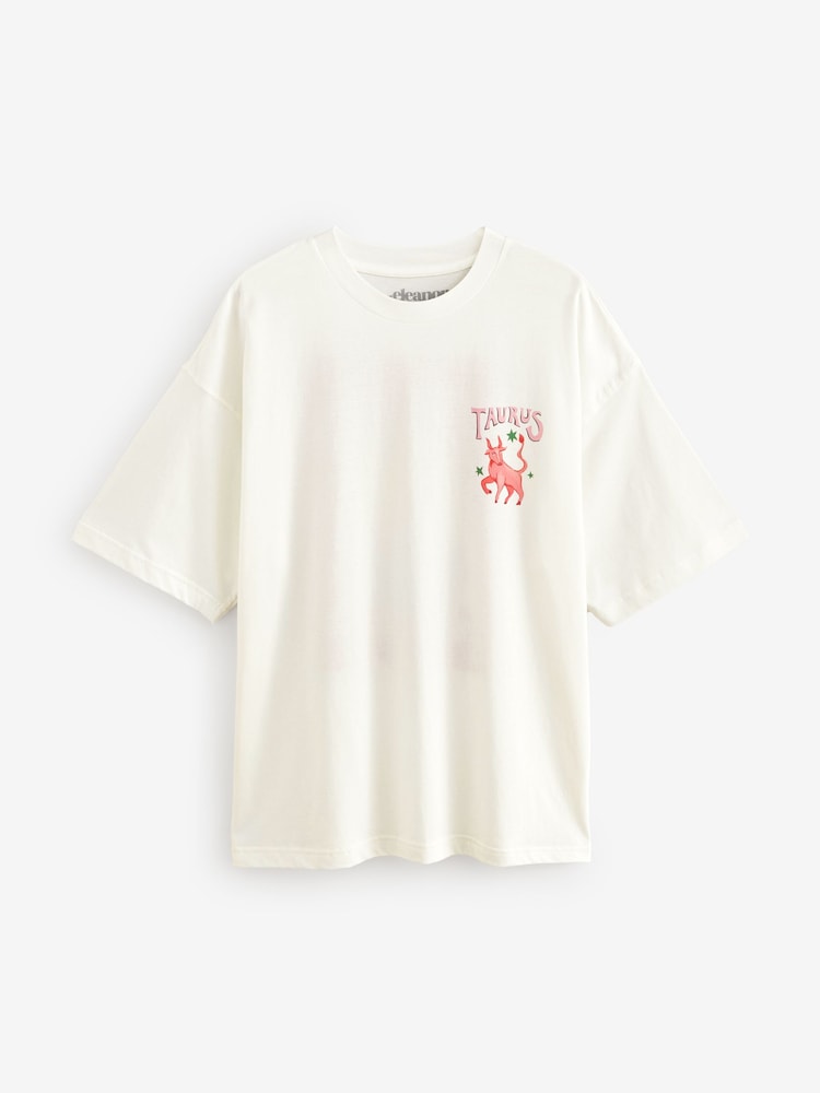 Eleanor Bowmer Oversized Horoscope 100% Cotton T-Shirt - Image 1 of 2