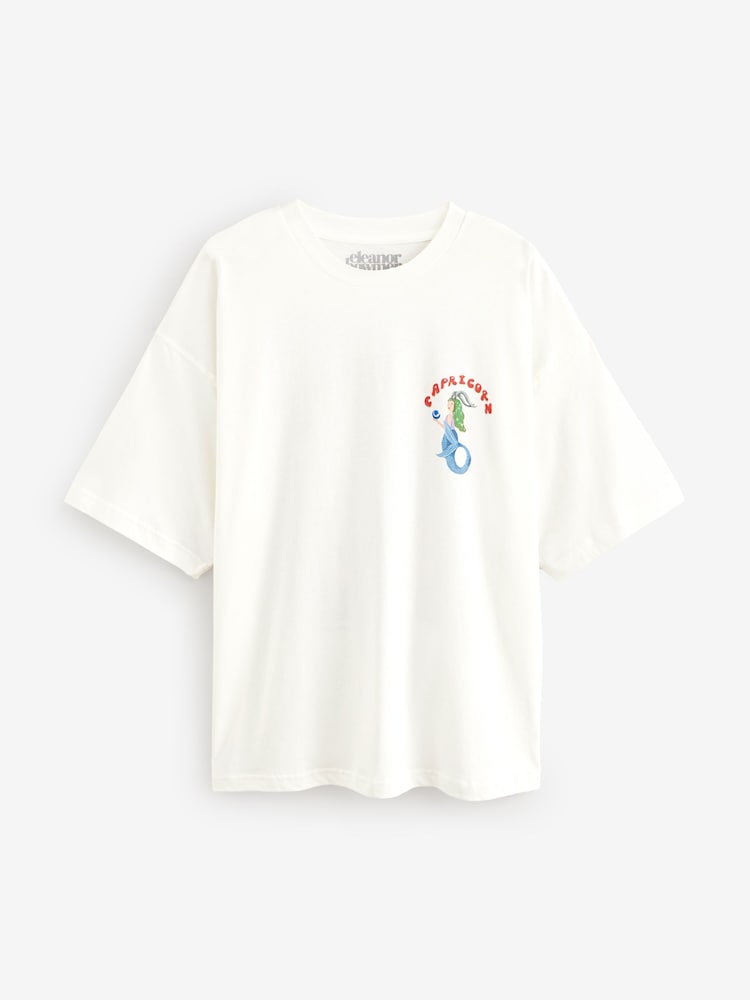 Eleanor Bowmer Oversized Horoscope 100% Cotton T-Shirt - Image 1 of 2