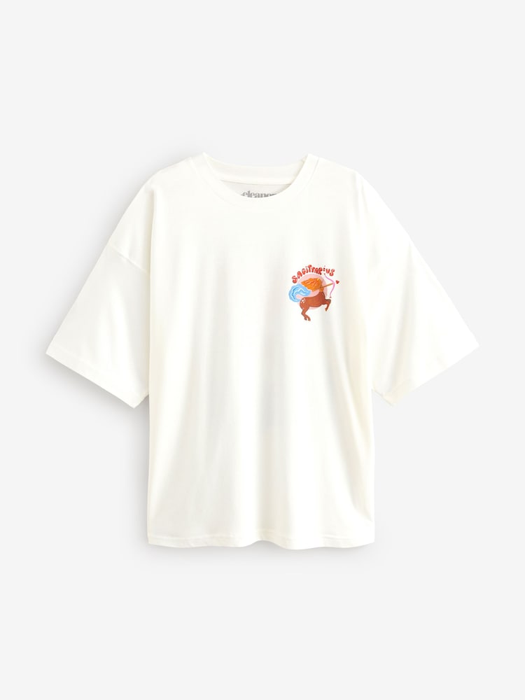 Eleanor Bowmer Oversized Horoscope 100% Cotton T-Shirt - Image 1 of 2