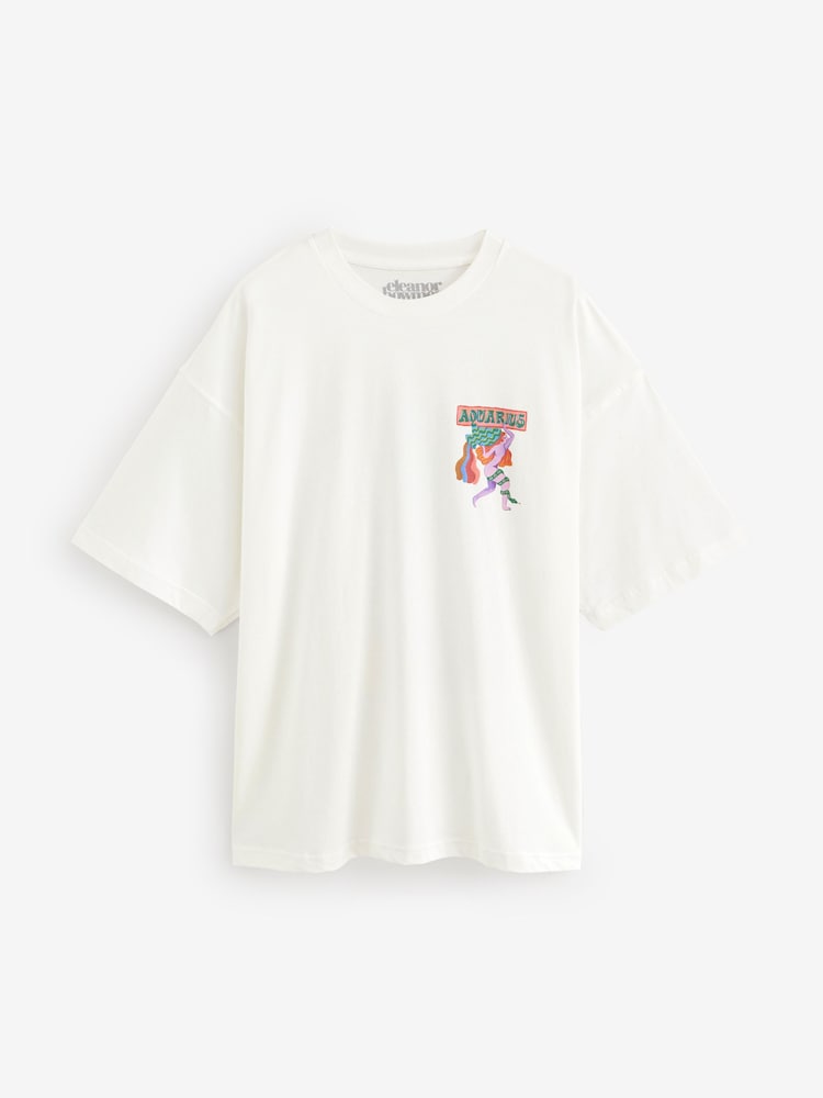 Eleanor Bowmer Oversized Horoscope 100% Cotton T-Shirt - Image 1 of 2