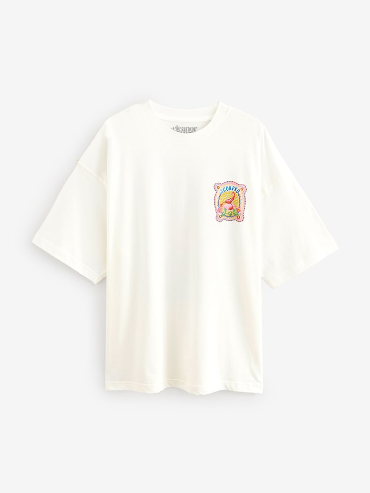Eleanor Bowmer Oversized Horoscope 100% Cotton T-Shirt - Image 1 of 2