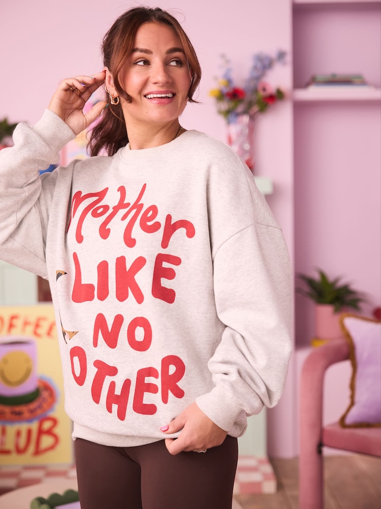 Серая свободная толстовка Eleanor Bowmer Mama Like No Another - Image 1 of 8