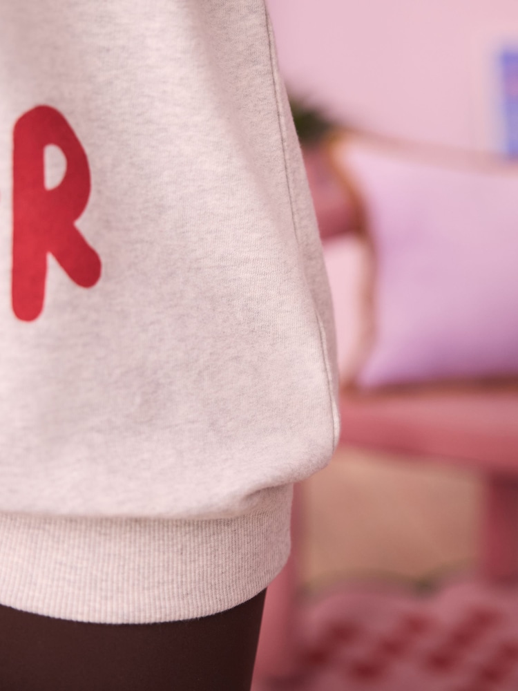 Eleanor Bowmer Oversized Grey Mama Like No Other Sweatshirt - Image 4 of 8