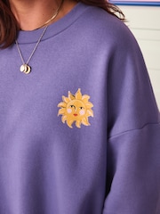 Eleanor Bowmer Purple Grateful Sweatshirt - Image 7 of 7