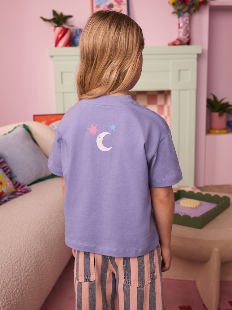 Eleanor Bowmer Blue Moon Child 100% Cotton T-Shirt - Image 2 of 4