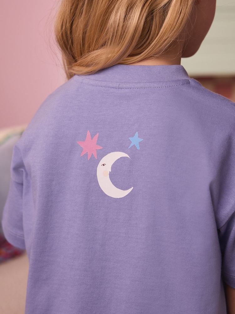 Eleanor Bowmer Blue Moon Child 100% Cotton T-Shirt - Image 4 of 4