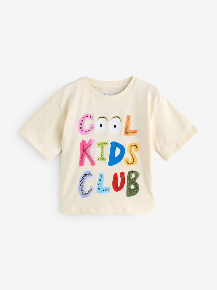Eleanor Bowmer Kids Pink Cool Club 100% Cotton T-Shirt - Image 5 of 8
