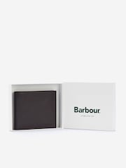 Barbour® Dark Brown Amble Leather Billfold Wallet - Image 1 of 5