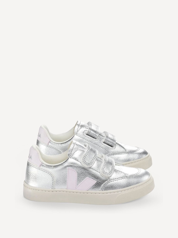 Veja Small Silver V-12 Trainers - Image 1 of 3 Veja Small Silver V-12 Trainers - Image 1 of 3