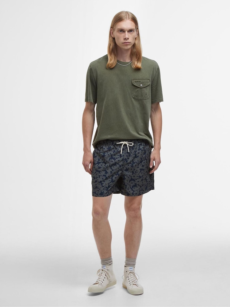 Barbour® Navy Sidmouth Swim Shorts - Image 1 of 4 Barbour® Navy Sidmouth Swim Shorts - Image 1 of 4