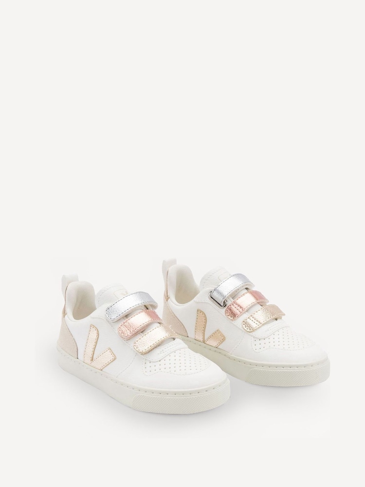 Suelo blanco - Veja Small V-10 White Trainers - Imagen 3 de 3