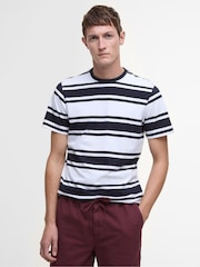 Barbour® Burgundy Red Washed Oxford Relaxed 100% Cotton Shorts - Image 3 of 4