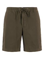 Barbour® Green Washed Oxford Relaxed 100% Cotton Shorts - Image 5 of 5