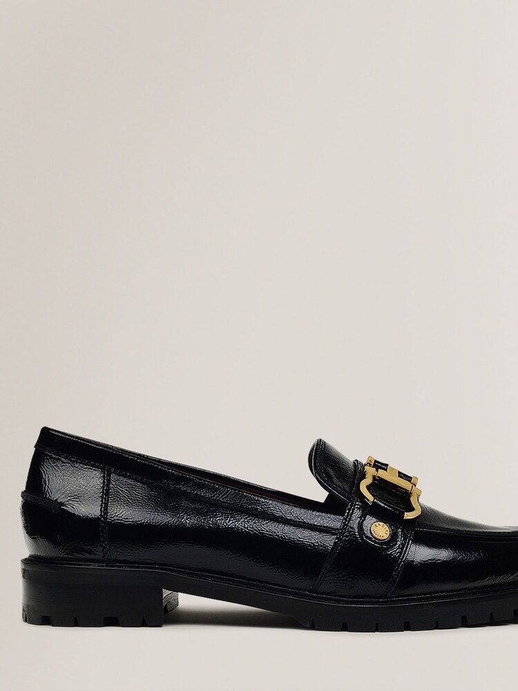 Radley London Linden Row Chunky Stirrup Black Loafers - Image 2 of 4