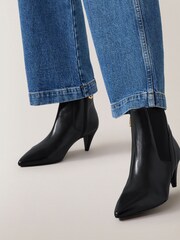Radley London Point Street Cone Heeled Black Booties - Image 1 of 4