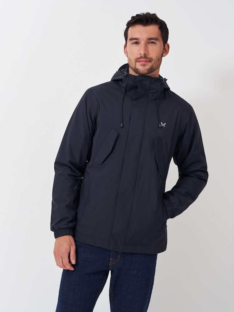 Crew Clothing Blue Salisbury Waterproof Jacket - Image 2 of 5