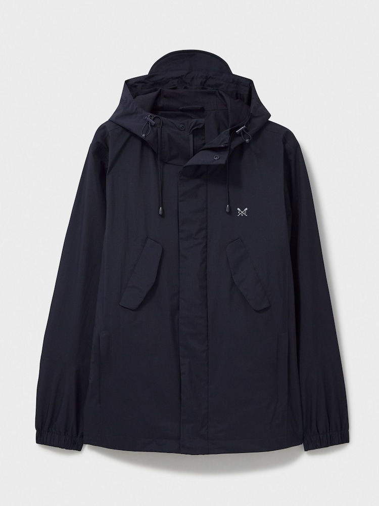 Crew Clothing Blue Salisbury Waterproof Jacket - Image 5 of 5