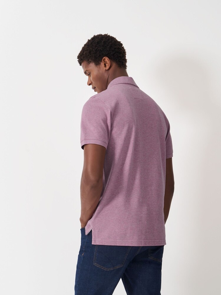 Crew Clothing Pink 100% Cotton Pique Polo Shirt - Image 2 of 5
