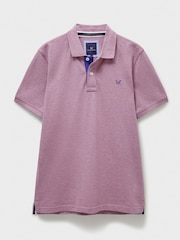 Crew Clothing Pink 100% Cotton Pique Polo Shirt - Image 5 of 5