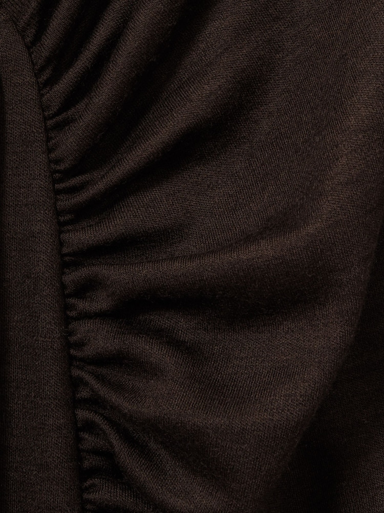 Reiss Nile Gerüschtes Midi-Kleid aus Wolljersey - Bild 8 von 8