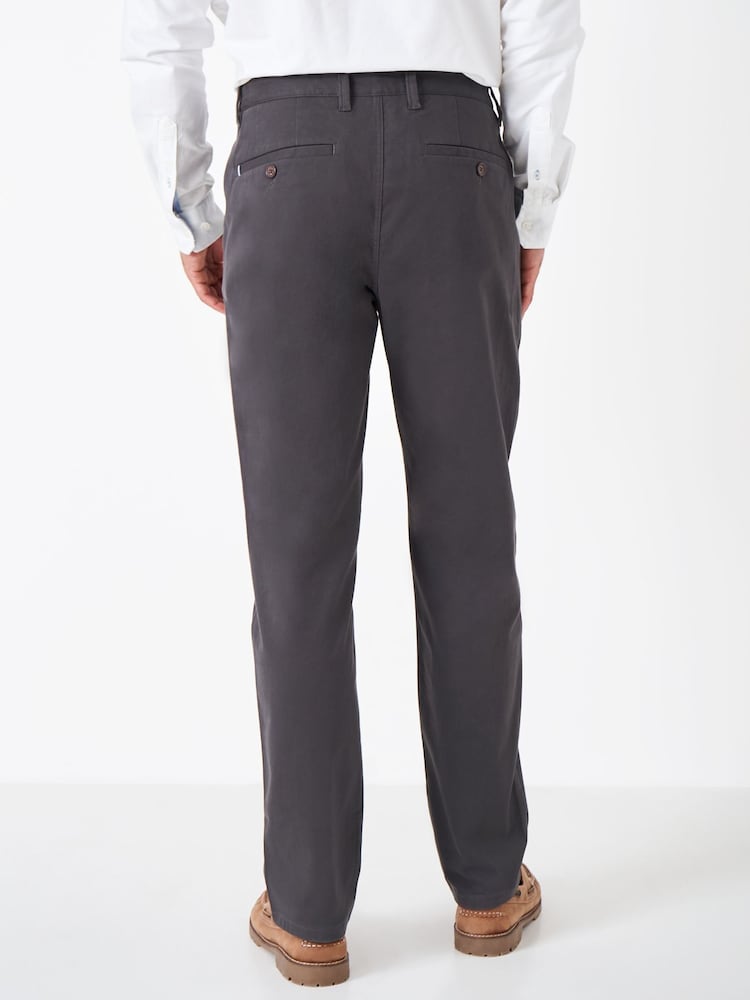 Серый - Узкие брюки-чинос Crew Clothing Company - Image 2 of 5