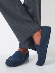 Crew Clothing Blue Moccasin Slippers - Image 2 of 4