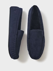 Crew Clothing Blue Moccasin Slippers - Image 4 of 4