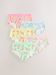 Aqua/Pink Hipsters Briefs 5 Pack (2-16yrs) - Image 1 of 9