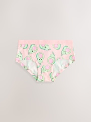 Aqua/Pink Hipsters Briefs 5 Pack (2-16yrs) - Image 5 of 9