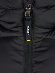 Flyers Mens Wide Baffle Puffer Black Jacket - Image 10 of 12