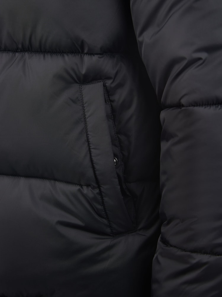 Flyers Mens Wide Baffle Puffer Black Jacket - Image 12 of 12