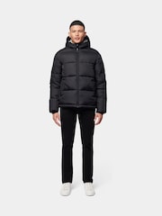Flyers Mens Wide Baffle Puffer Black Jacket - Image 2 of 12