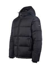 Flyers Mens Wide Baffle Puffer Black Jacket - Image 8 of 12