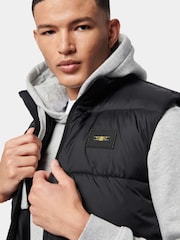 Flyers Mens Wide Baffle Black Gilet - Image 4 of 5